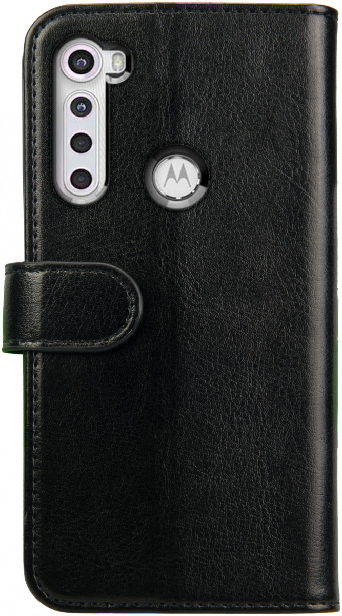 Rosso Element Motorola One Fusion Plus Hoesje Book Cover Case Zwart afbeelding 2