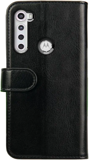 Rosso Element Motorola One Fusion Plus Hoesje Book Cover Case Zwart afbeelding 2