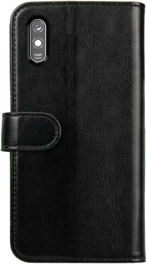 Rosso Element Xiaomi Redmi 9A Hoesje Book Cover Wallet Case Zwart afbeelding 2