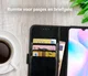 Rosso Element Xiaomi Redmi 9A Hoesje Book Cover Wallet Case Zwart afbeelding 9