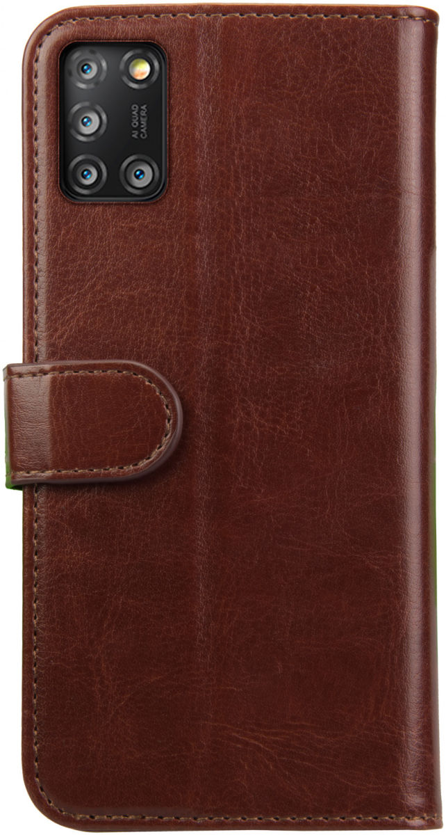 Rosso Element Alcatel 3X 2020 Hoesje Book Cover Wallet Case Bruin afbeelding 5