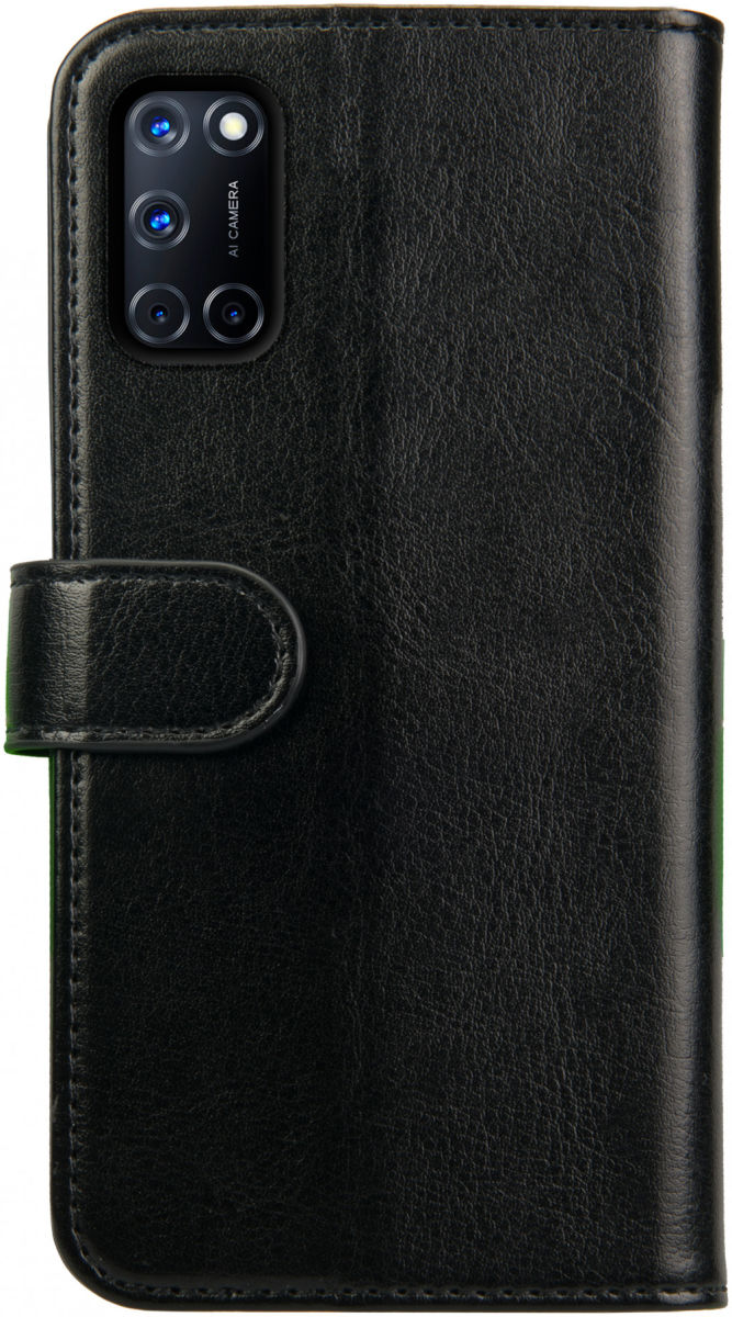 Rosso Element Oppo A52 / A72 Hoesje Book Cover Wallet Case Zwart afbeelding 2