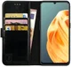 Rosso Element Oppo A91/F15 Hoesje Book Cover Wallet Case Zwart afbeelding 1