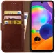 Rosso Element Samsung Galaxy A31 Hoesje Book Cover Bruin afbeelding 1