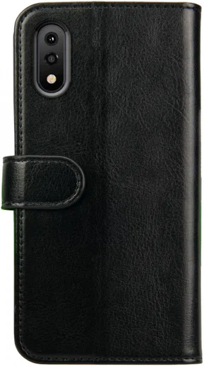 Rosso Element Samsung Galaxy A01 Hoesje Book Cover Wallet Case Zwart afbeelding 2