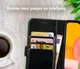 Rosso Element Samsung Galaxy A01 Hoesje Book Cover Wallet Case Zwart afbeelding 9