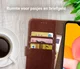 Rosso Element Samsung Galaxy A01 Hoesje Book Cover Wallet Case Bruin afbeelding 9