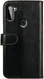 Rosso Element Samsung Galaxy A11 Hoesje Book Cover Wallet Case Zwart afbeelding 2