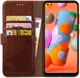 Rosso Element Samsung Galaxy A11 Hoesje Book Cover Wallet Case Bruin afbeelding 1