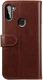 Rosso Element Samsung Galaxy A11 Hoesje Book Cover Wallet Case Bruin afbeelding 5