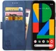 Rosso Element Google Pixel 4A Hoesje Book Cover Wallet Case Blauw afbeelding 1