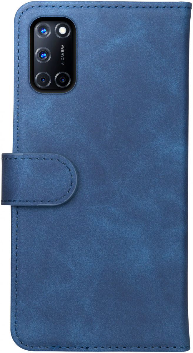 Rosso Element Oppo A52 / A72 Hoesje Book Cover Wallet Case Blauw afbeelding 2