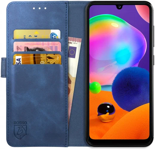 Rosso Element Samsung Galaxy A31 Hoesje Book Cover Blauw afbeelding 1