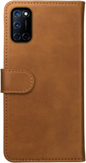 Rosso Element Oppo A52 / A72 Hoesje Book Cover Wallet Case Lichtbruin afbeelding 2