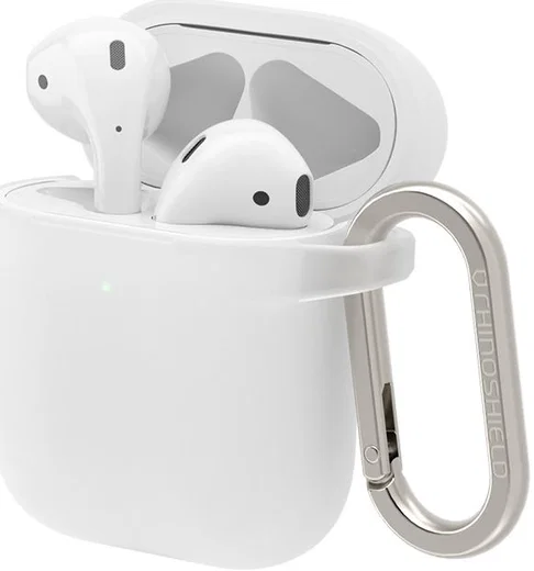 RhinoShield Apple AirPods Hard Plastic Hoesje Wit afbeelding 1