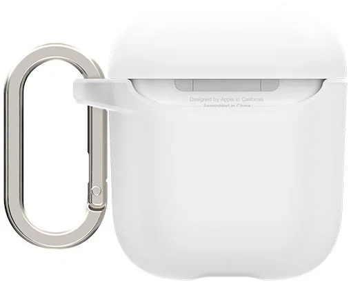 RhinoShield Apple AirPods Hard Plastic Hoesje Wit afbeelding 2