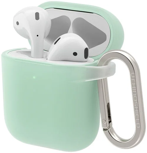RhinoShield Apple AirPods Hard Plastic Hoesje Groen afbeelding 1