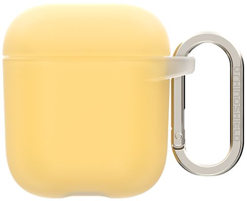 RhinoShield Apple AirPods Hard Plastic Hoesje Geel afbeelding 2