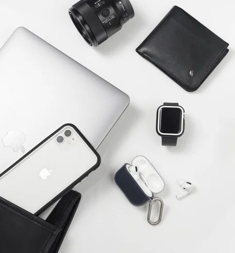 RhinoShield Apple AirPods Pro Hoesje Hard Plastic Grijs afbeelding 7