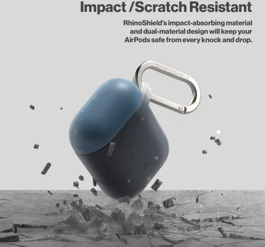 RhinoShield Apple AirPods Pro Hoesje Hard Plastic Grijs afbeelding 5