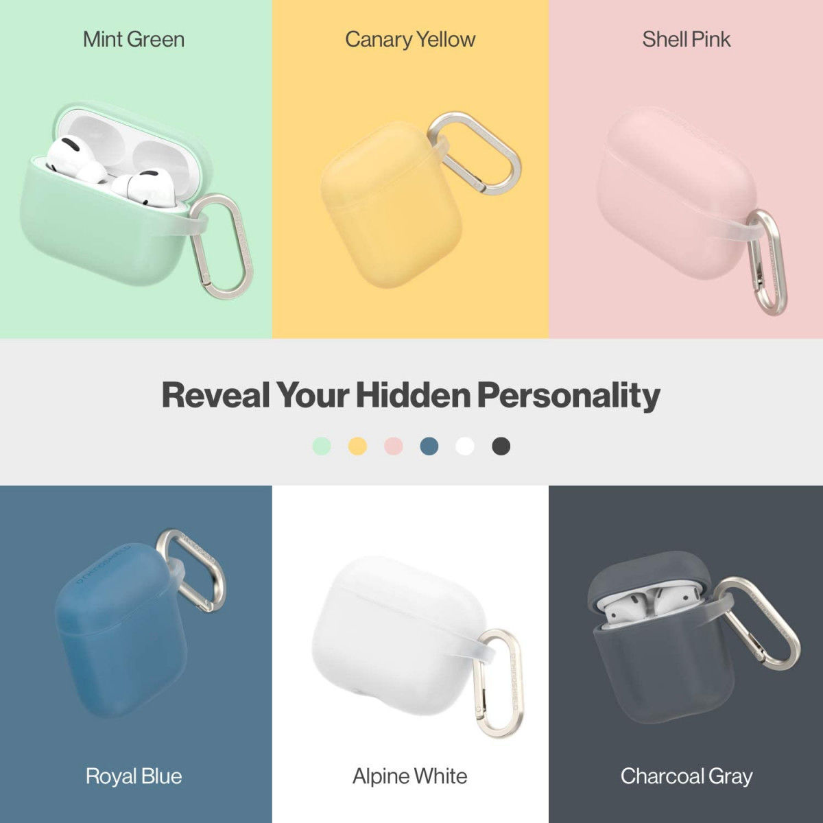 RhinoShield Apple AirPods Pro Hoesje Hard Plastic Wit afbeelding 11