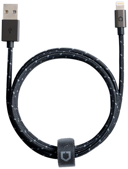 RhinoShield Gevlochten Lightning Kabel 3 Meter Zwart afbeelding 1