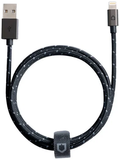 RhinoShield Gevlochten Lightning Kabel 3 Meter Zwart afbeelding 1