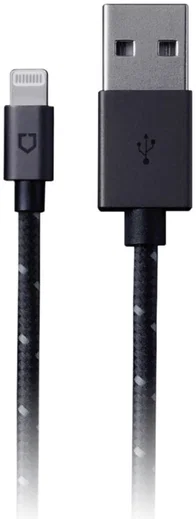RhinoShield Gevlochten Lightning Kabel 3 Meter Zwart afbeelding 2