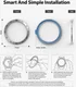 Ringke Bezel Styling - Galaxy Watch 3 45MM Randbeschermer - RVS - Zilver afbeelding 11