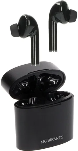 Mobiparts Draadloze Earbuds II met Oplaadcase Zwart afbeelding 1