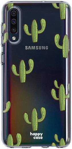 HappyCase Samsung Galaxy A50 Hoesje Flexibel TPU Cactus Print afbeelding 1
