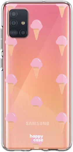 HappyCase Samsung Galaxy A71 Hoesje Flexibel TPU Ijsjes Print afbeelding 6