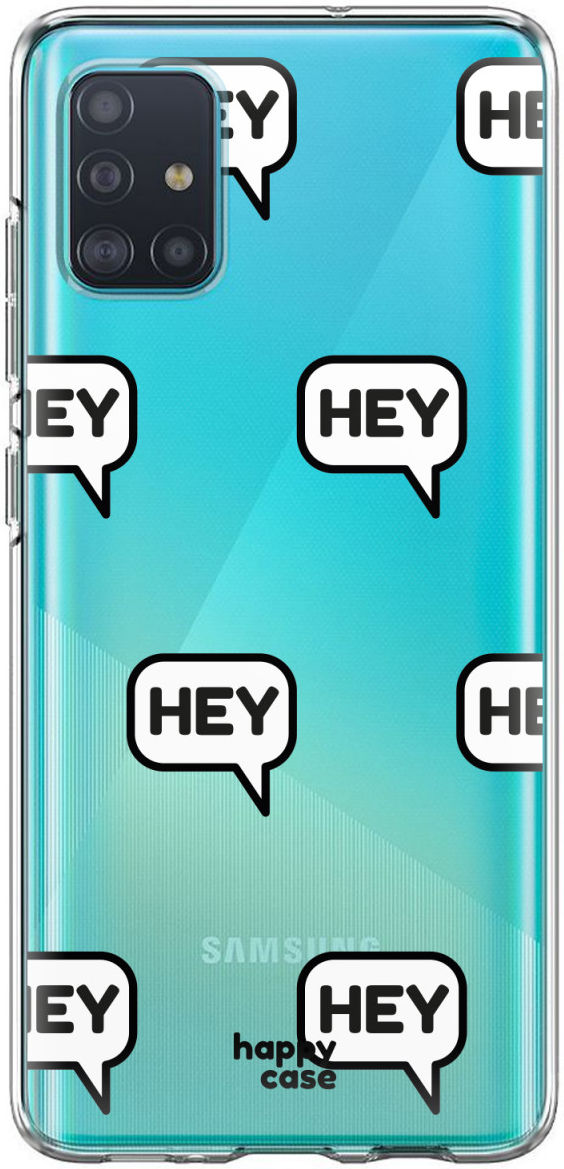 HappyCase Samsung Galaxy A71 Hoesje Flexibel TPU Hey Print afbeelding 4