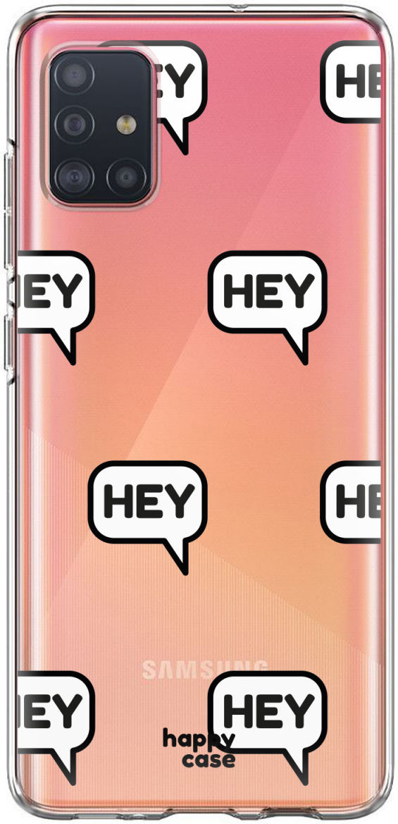 HappyCase Samsung Galaxy A71 Hoesje Flexibel TPU Hey Print afbeelding 6