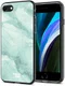 HappyCase iPhone SE 2020/2022 Hoesje Flexibel TPU Mint Marmer Print afbeelding 2