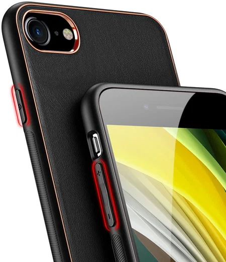 Dux Ducis Yolo iPhone 7/8/SE (2020/2022) Hoesje Back Cover Zwart afbeelding 6
