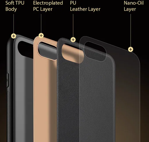 Dux Ducis Yolo iPhone 7/8/SE (2020/2022) Hoesje Back Cover Zwart afbeelding 9