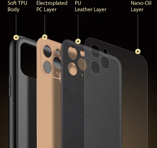 Dux Ducis Yolo Series Apple iPhone 11 Pro Max Hoesje Backcover Zwart afbeelding 9