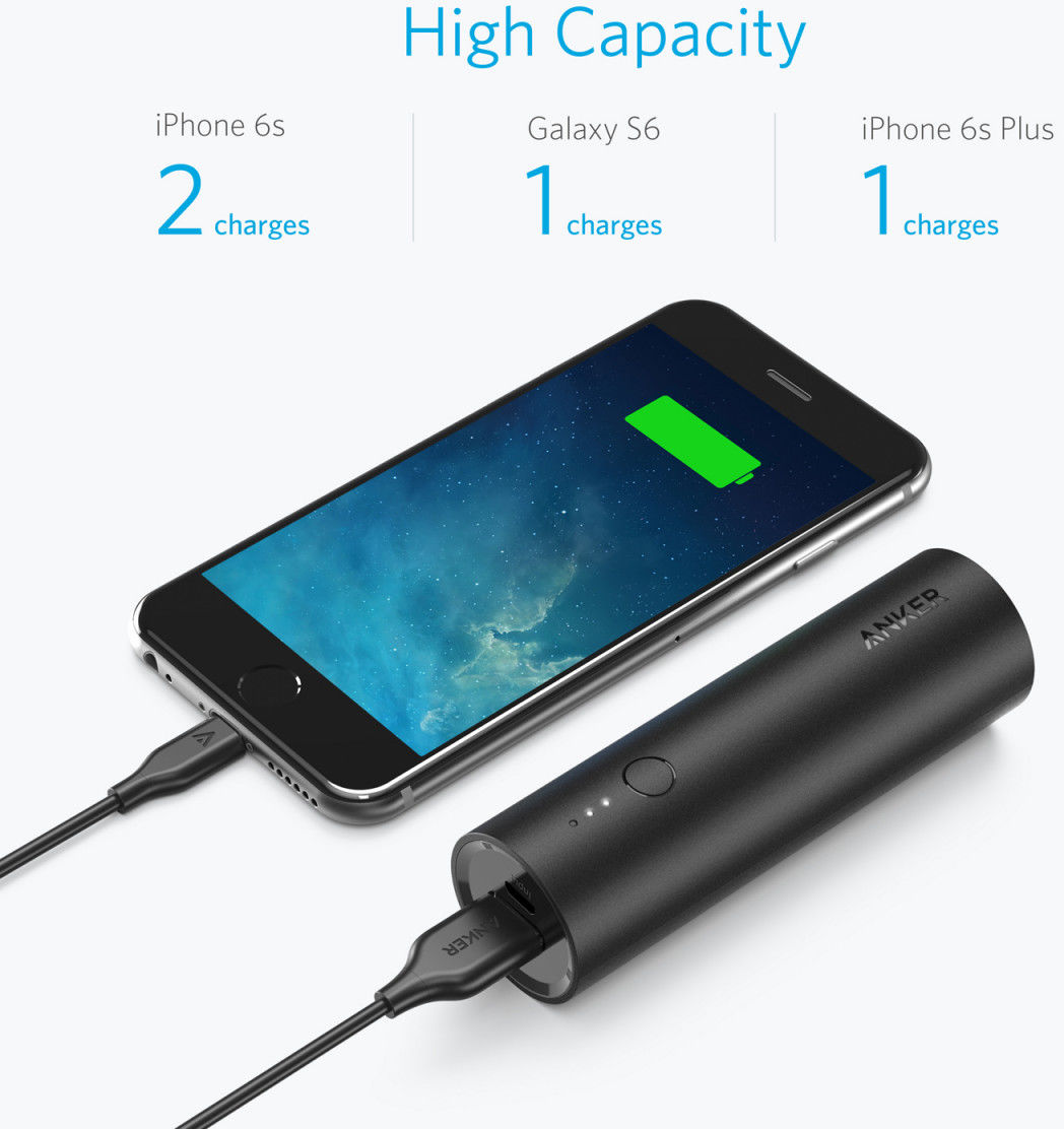 Anker PowerCore Mini Ultra Compacte Powerbank 5000 mAh Zwart afbeelding 6
