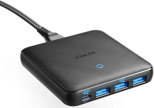 Anker PowerPort Atom III Slim 65W Snellader met USB-C en 3 Poorts USB afbeelding 1
