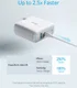 Anker PowerPort+ Atom III 60W Snel Lader met USB en USB-C Wit afbeelding 3