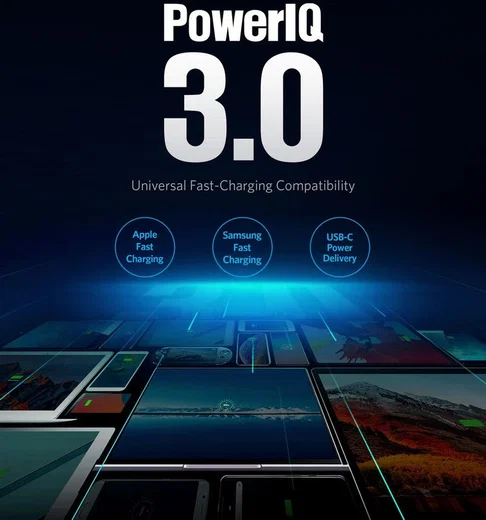 Anker PowerPort+ Atom III 60W Snel Lader met USB en USB-C Wit afbeelding 5