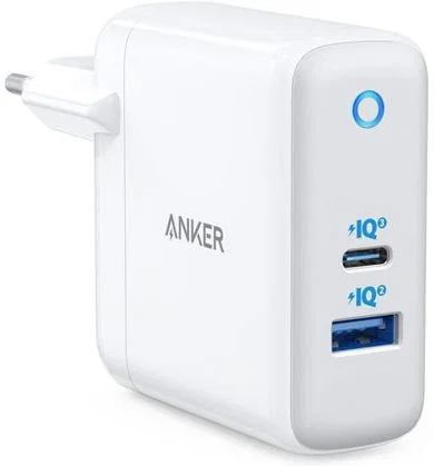Anker PowerPort+ Atom III 60W Snel Lader met USB en USB-C Wit afbeelding 1