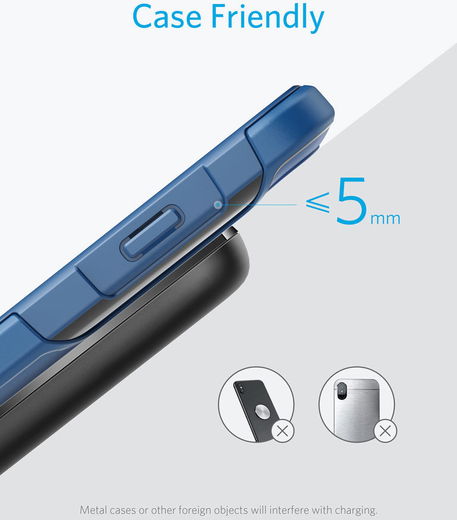 Anker PowerWave+ Stand met Draadloos Opladen 10W Zwart afbeelding 7