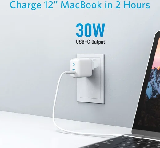 Anker PowerPort III Mini 30W USB-C PowerIQ 3.0 Snellader Wit afbeelding 7