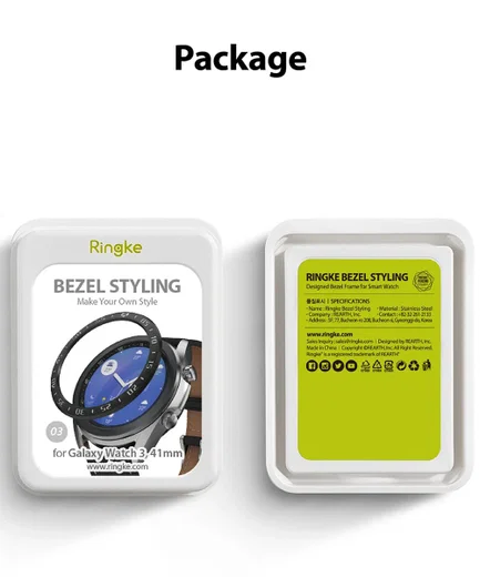 Ringke Bezel Styling Galaxy Watch 3 41MM Randbeschermer RVS Zwart afbeelding 12
