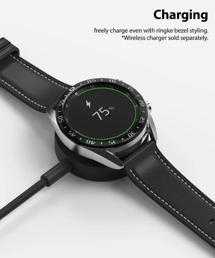 Ringke Bezel Styling Galaxy Watch 3 41MM Randbeschermer RVS Zwart afbeelding 7