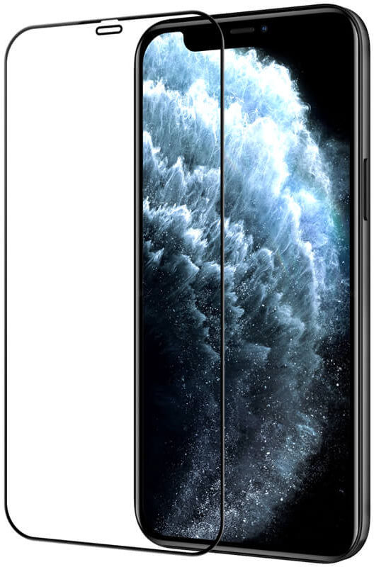 Nillkin iPhone 12 / 12 Pro Anti-Explosion Glass Screen Protector Zwart afbeelding 1