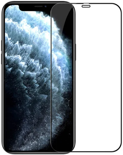 Nillkin iPhone 12 / 12 Pro Anti-Explosion Glass Screen Protector Zwart afbeelding 2