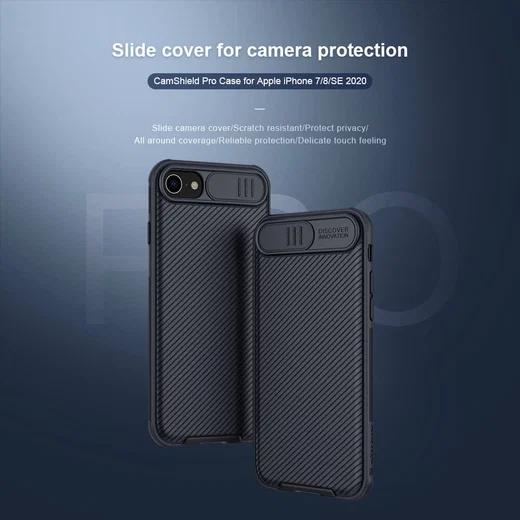Nillkin CamShield iPhone 7/8/SE (2020/2022) Hoesje met Camera Slider afbeelding 5